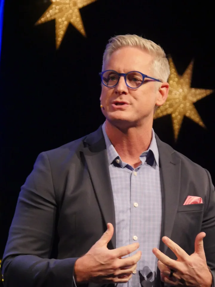 Straight off the camera: a pastor preaching, flat gray light