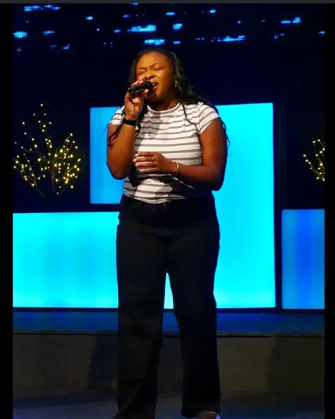 Hands raised during a worship set
